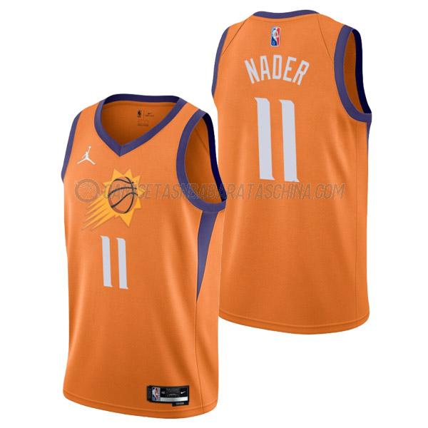 camiseta abdel nader phoenix suns de 11 hombre statement edition 2022 naranja