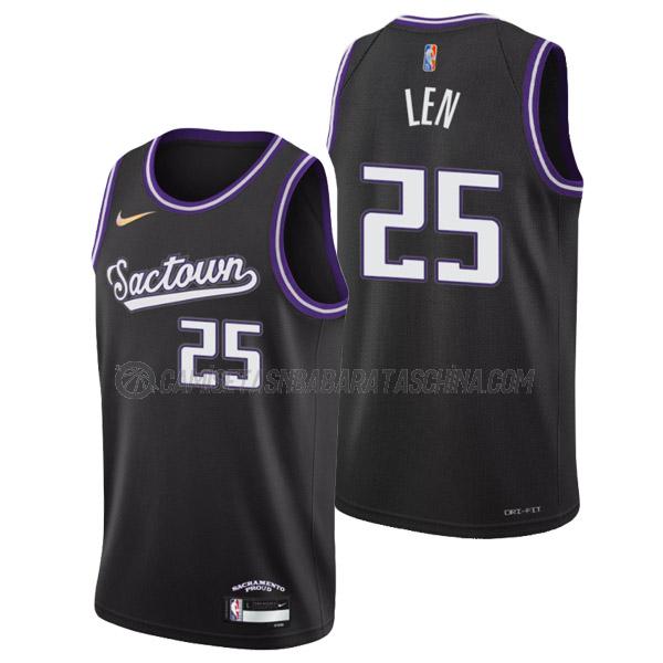 camiseta alex len sacramento kings de 25 hombre city edition 2022 negro