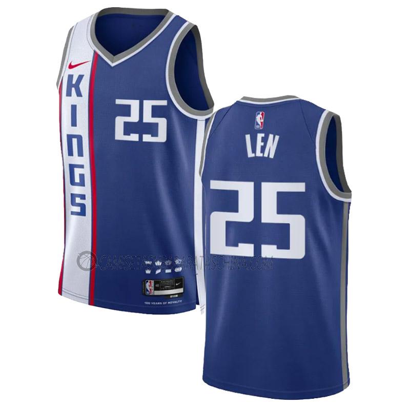 camiseta alex len sacramento kings de 25 hombre city edition 2023-24 azul