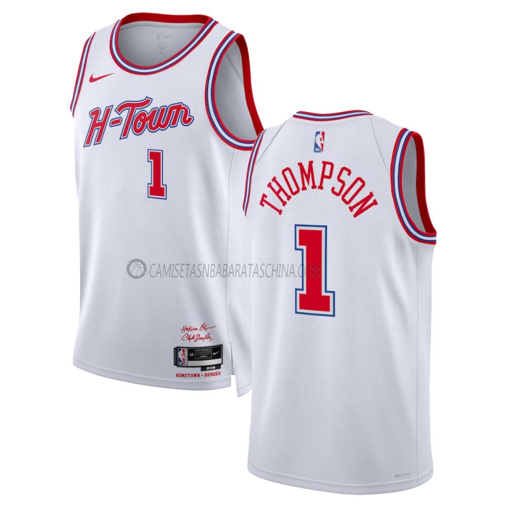 camiseta amen thompson houston rockets de 1 hombre city edition 2023-24 bianco