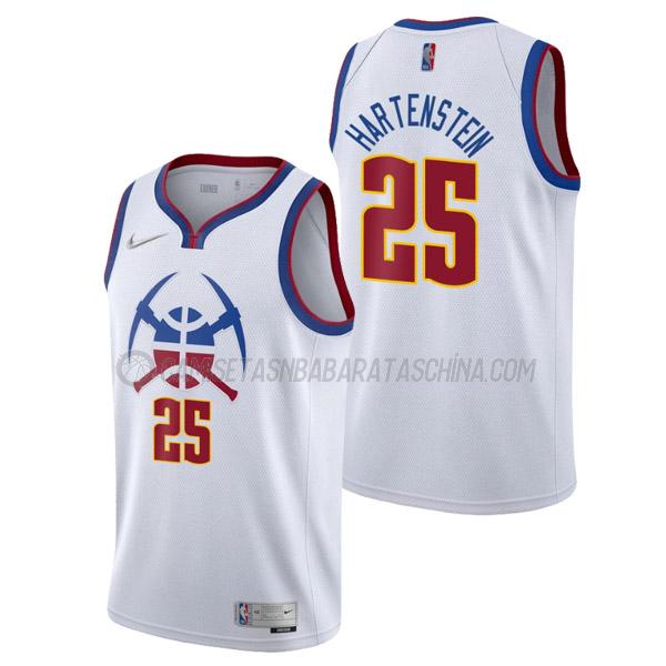 camiseta austin rivers denver nuggets de 25 hombre earned edition 2021 blanco