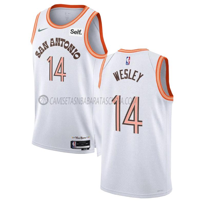 camiseta blake wheeler san antonio spurs de 14 hombre city edition 2023-24 blanco