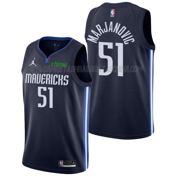 camiseta boban marjanovic dallas mavericks de 51 hombre statement edition 2022 azul marino