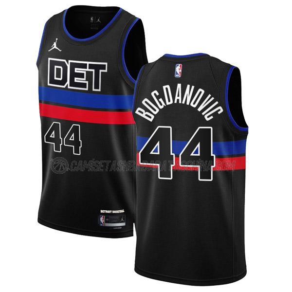 camiseta bojan bogdanovic detroit pistons de 44 hombre statement edition 2023 negro