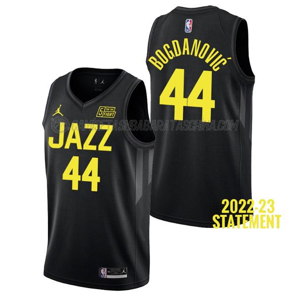 camiseta bojan bogdanovic utah jazz de 44 hombre statement edition 2023 negro