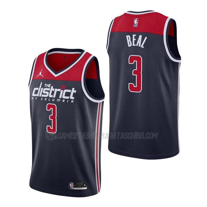 camiseta bradley beal washington wizards de 3 hombre statement edition 2023 azul marino