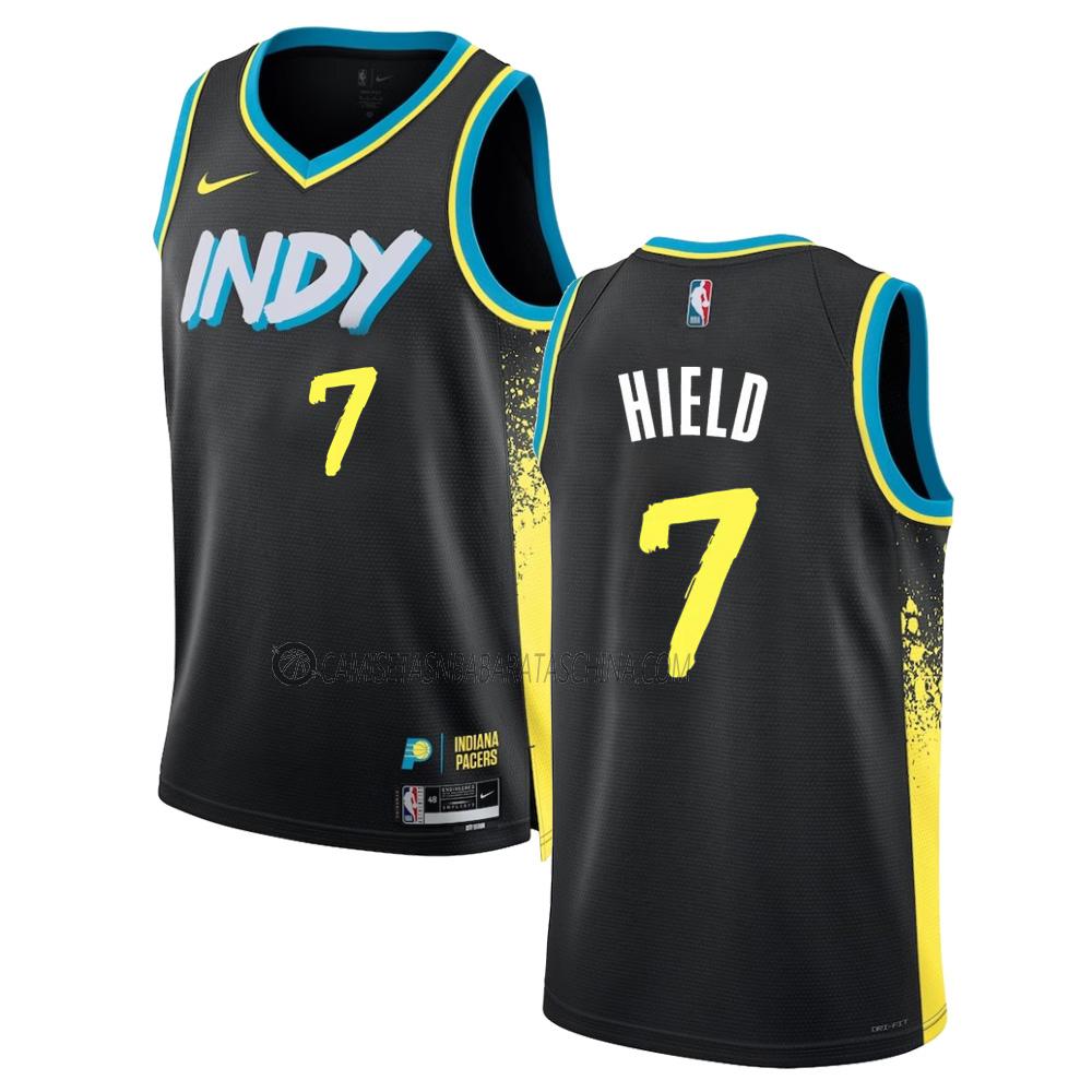 camiseta buddy hield indiana pacers de 7 hombre city edition 2023-24 negro