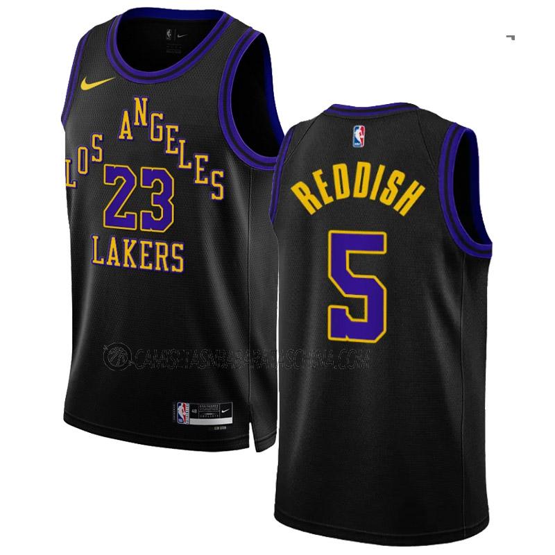 camiseta cam reddish los angeles lakers de 5 hombre city edition 2023-24 negro