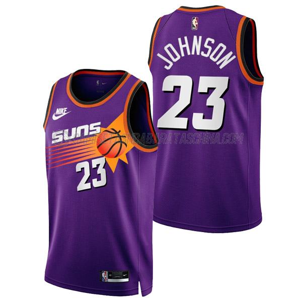 camiseta cameron johnson phoenix suns de 23 hombre classic edition 2023 púrpura