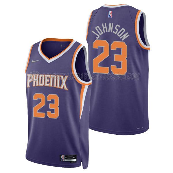 camiseta cameron johnson phoenix suns de 23 hombre icon edition 2022 púrpura