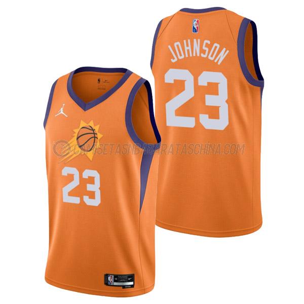 camiseta cameron johnson phoenix suns de 23 hombre statement edition 2022 naranja