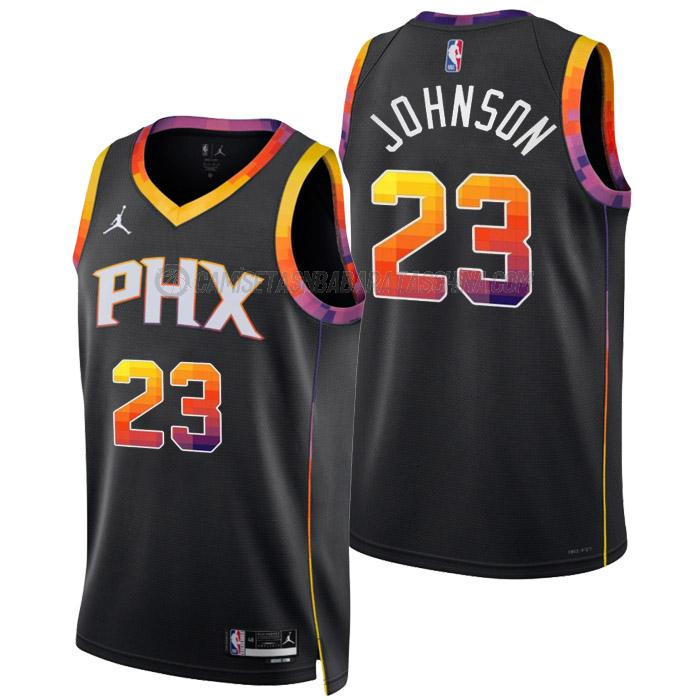 camiseta cameron johnson phoenix suns de 23 hombre statement edition 2023 negro