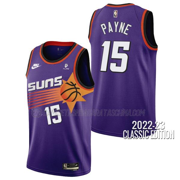 camiseta cameron payne phoenix suns de 15 hombre classic edition 2023 púrpura