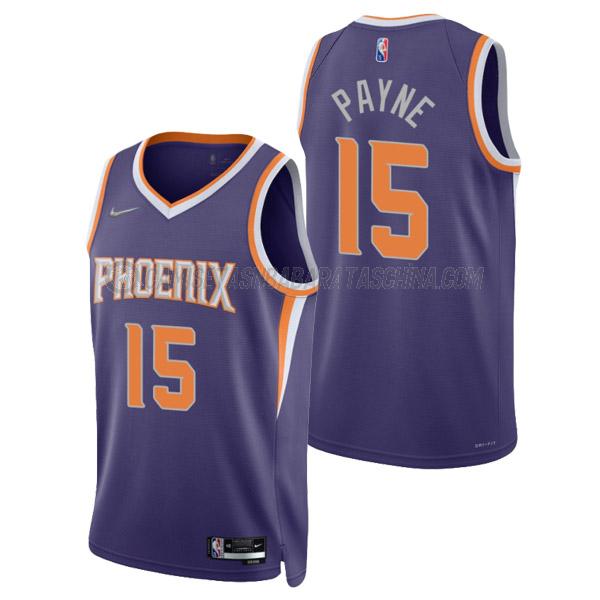 camiseta cameron payne phoenix suns de 15 hombre icon edition 2022 púrpura