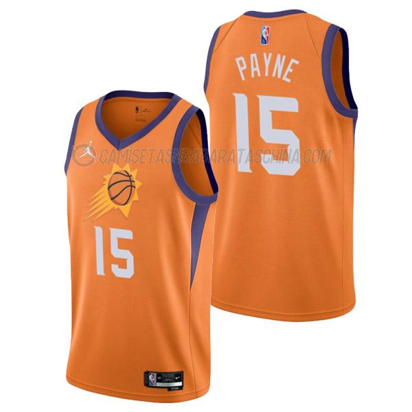 camiseta cameron payne phoenix suns de 15 hombre statement edition 2022 naranja