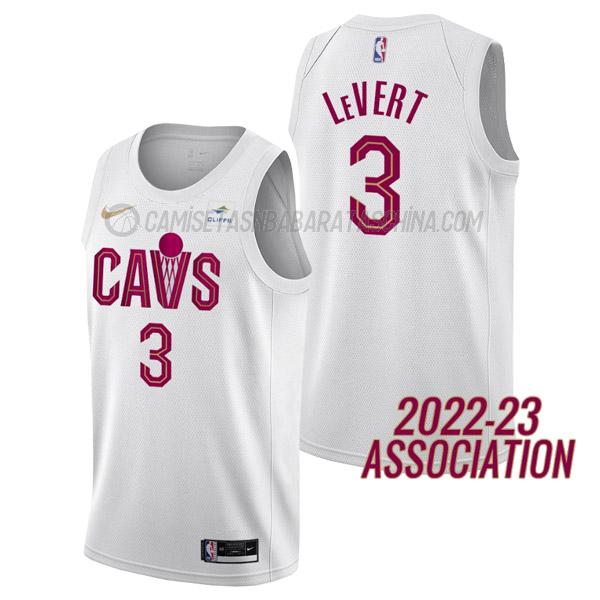 camiseta caris levert cleveland cavaliers de 3 hombre association edition 2023 blanco