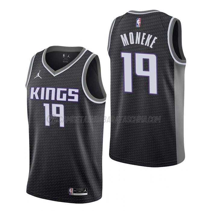 camiseta chima moneke sacramento kings de 19 hombre statement edition 2023 negro