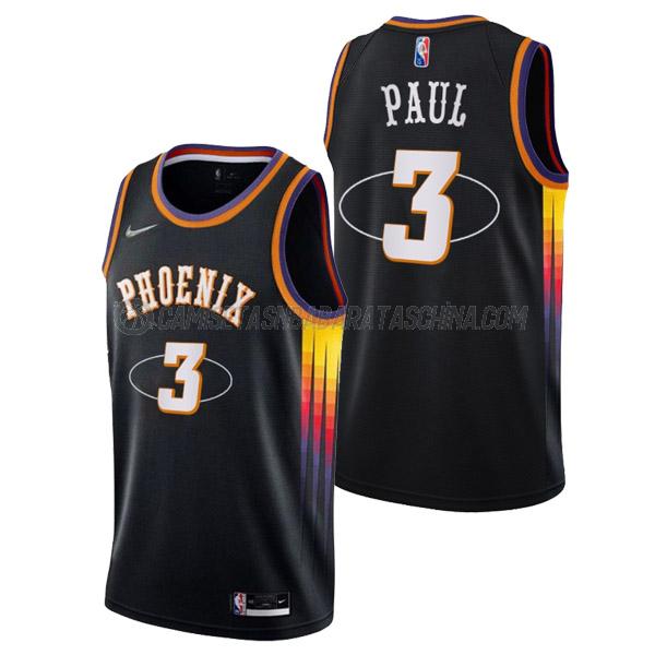 camiseta chris paul phoenix suns de 3 hombre mixtape edition 2022 negro