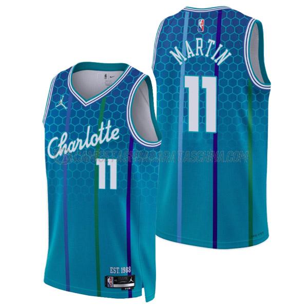 camiseta cody martin charlotte hornets de 11 hombre city edition 2022 verde