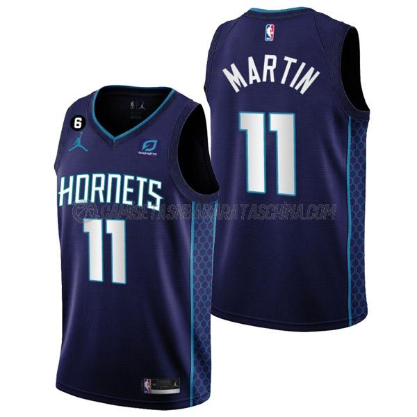 camiseta cody martin charlotte hornets de 11 hombre statement edition 2023 púrpura