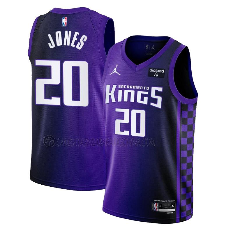 camiseta colby jones sacramento kings de 20 hombre statement edition 2023-24 púrpura