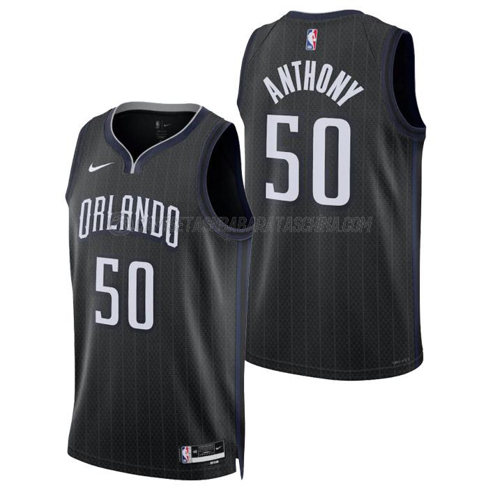 camiseta cole anthony orlando magic de 50 hombre city edition 2023 negro