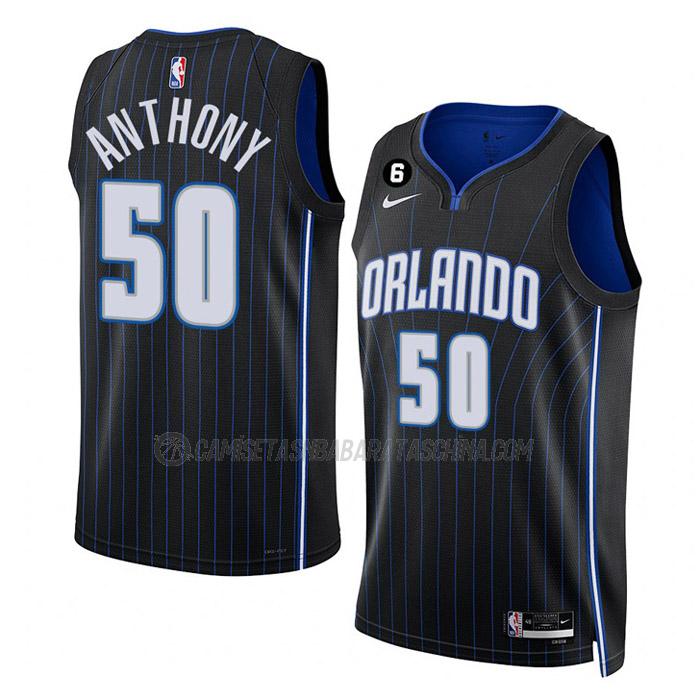 camiseta cole anthony orlando magic de 50 hombre icon edition 2023 negro