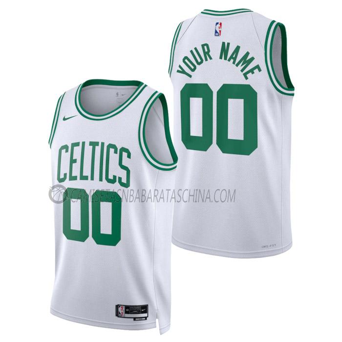 camiseta custom boston celtics de hombre association edition 2023 blanco