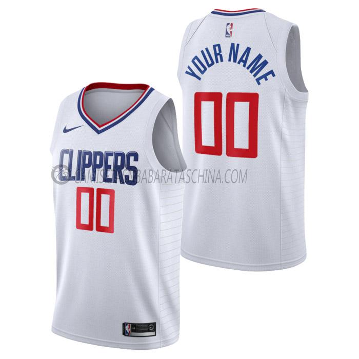 camiseta custom los angeles clippers de hombre association edition 2023 blanco