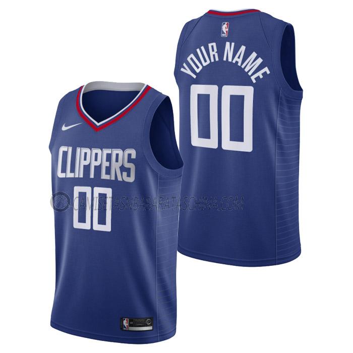 camiseta custom los angeles clippers de hombre icon edition 2023 azul