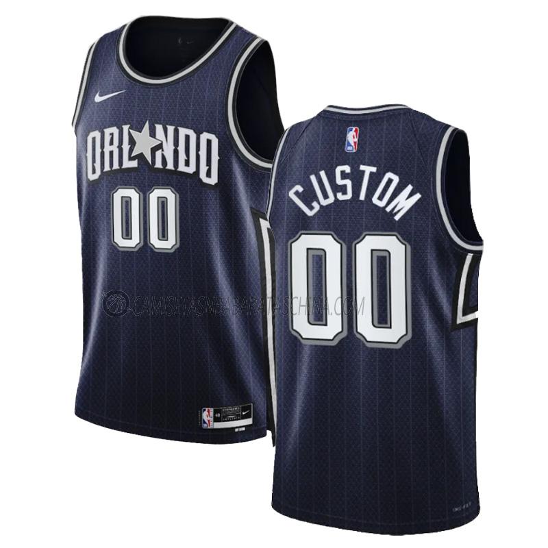 camiseta custom orlando magic de 0 hombre city edition 2023-24 azul marino