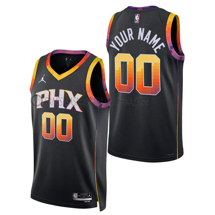 camiseta custom phoenix suns de hombre statement edition 2023 negro