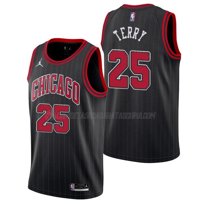 camiseta dalen terry chicago bulls de 25 hombre statement edition 2023 negro