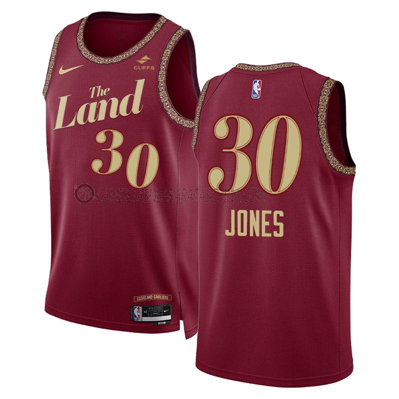 camiseta damian jones cleveland cavaliers de 30 hombre city edition 2023-24 negro