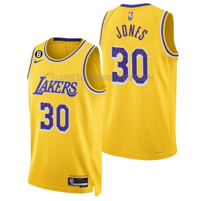 camiseta damian jones los angeles lakers de 30 hombre icon edition 2023 amarillo