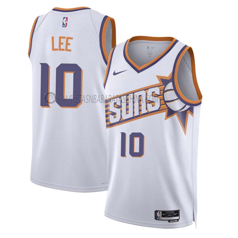 camiseta damion lee phoenix suns de 10 hombre association edition 2023-24 blanco