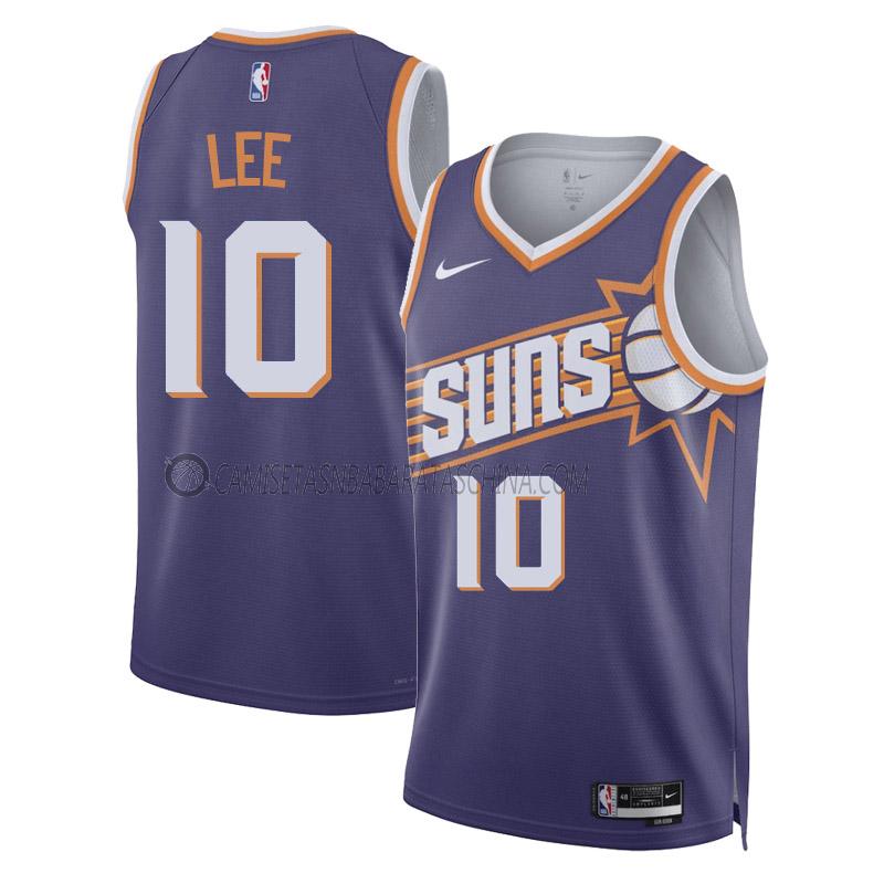 camiseta damion lee phoenix suns de 10 hombre icon edition 2023-24 púrpura