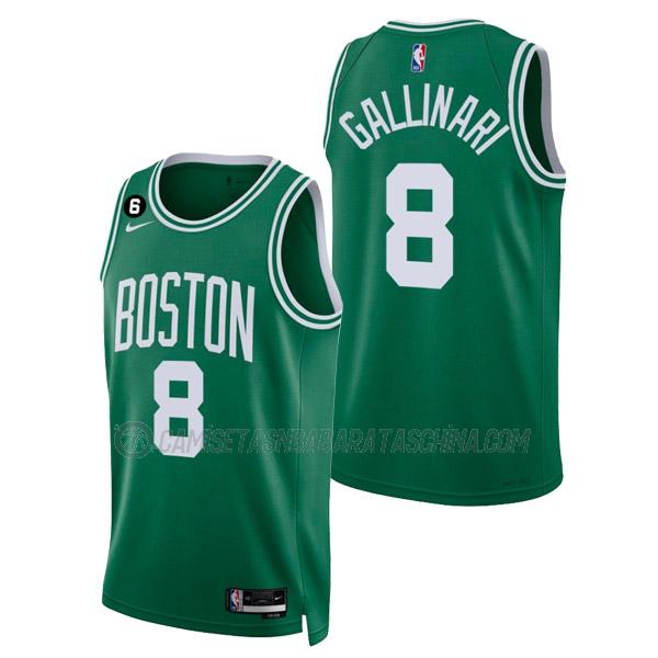 camiseta danilo gallinari boston celtics de 8 hombre icon edition 2023 verde