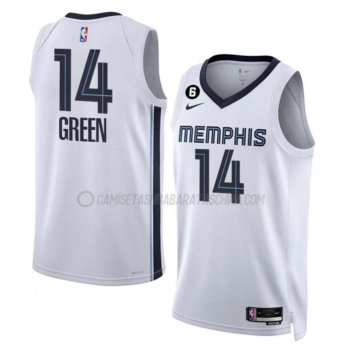 camiseta danny green memphis grizzlies de 14 hombre association edition 2023 blanco