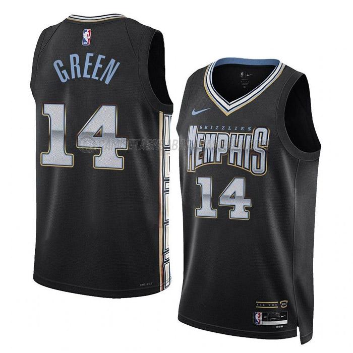 camiseta danny green memphis grizzlies de 14 hombre city edition 2023 negro