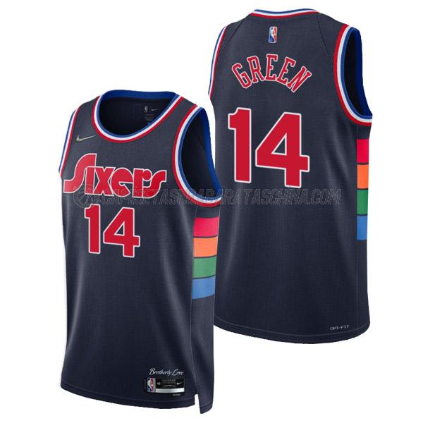 camiseta danny green philadelphia 76ers de 14 hombre city edition 2022 azul marino