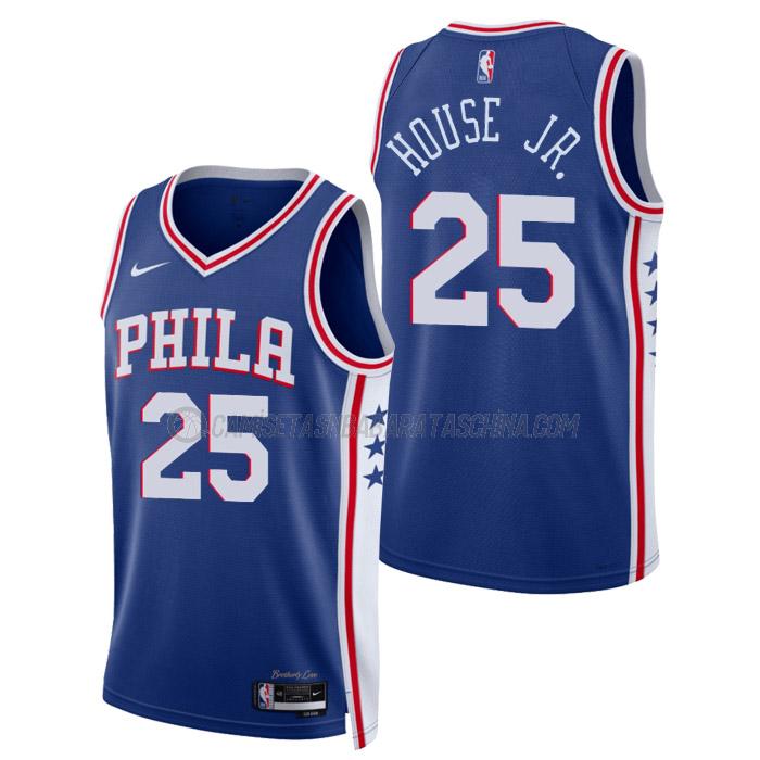 camiseta danuel house jr philadelphia 76ers de 25 hombre icon edition 2023 azul