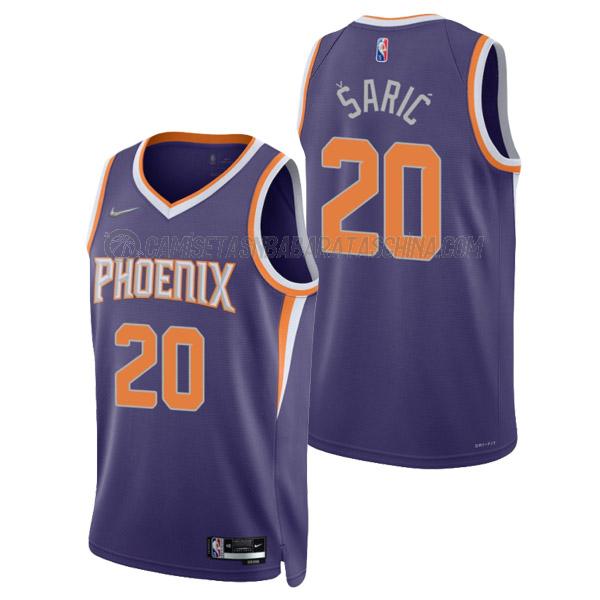 camiseta dario saric phoenix suns de 20 hombre icon edition 2022 púrpura