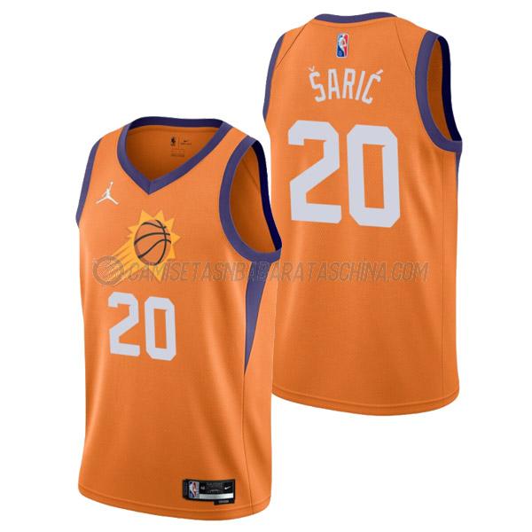 camiseta dario saric phoenix suns de 20 hombre statement edition 2022 naranja