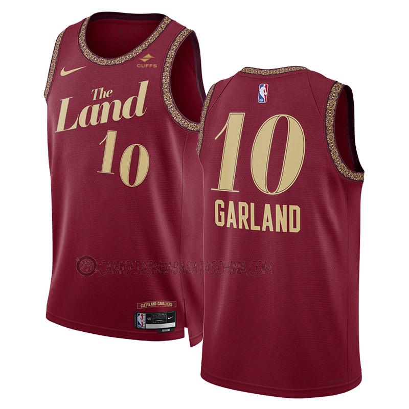 camiseta darius garland cleveland cavaliers de 10 hombre city edition 2023-24 negro