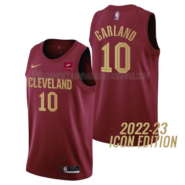 camiseta darius garland cleveland cavaliers de 10 hombre icon edition 2023 rojo