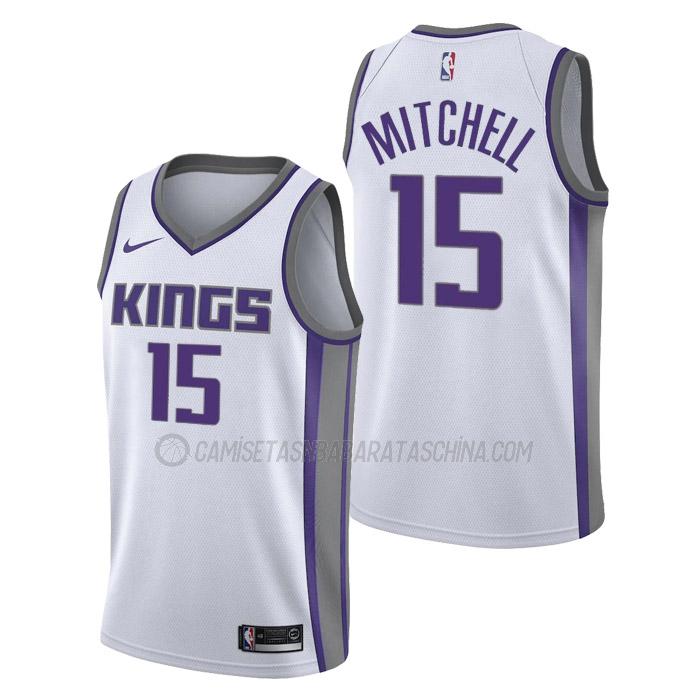 camiseta davion mitchell sacramento kings de 15 hombre association edition 2023 blanco