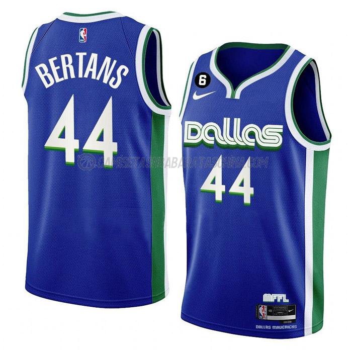 camiseta davis bertans dallas mavericks de 44 hombre city edition 2023 azul