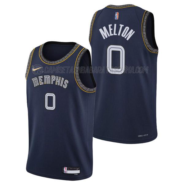 camiseta de'anthony melton memphis grizzlies de 0 hombre city edition 2022 azul marino