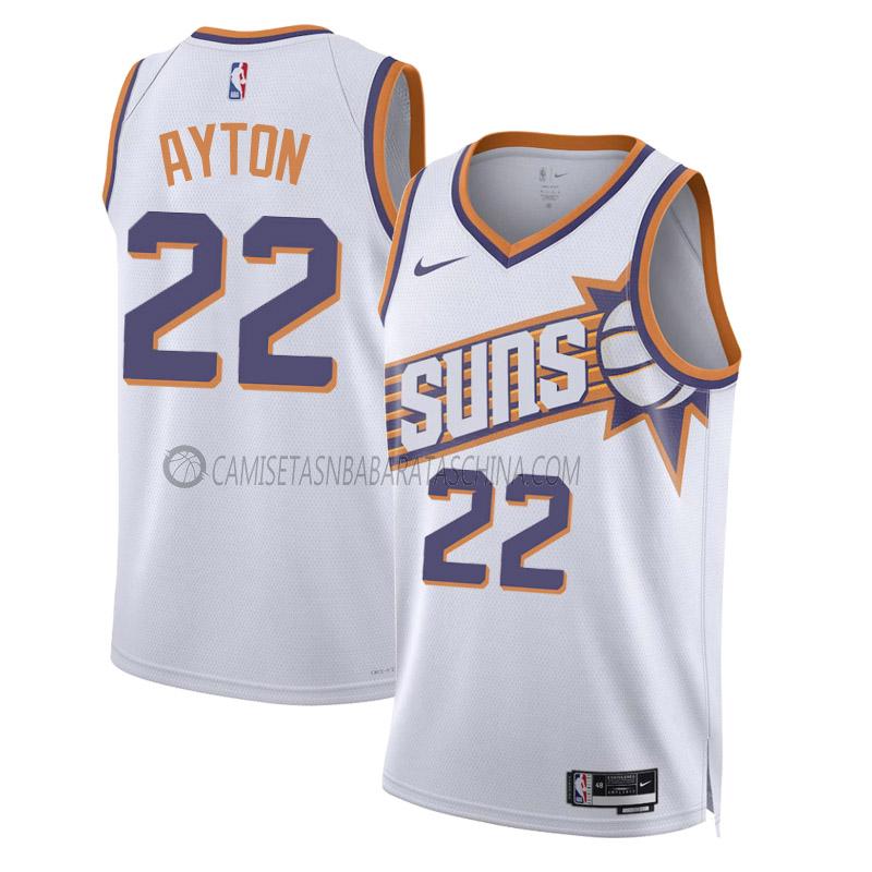 camiseta deandre ayton phoenix suns de 22 hombre association edition 2023-24 blanco